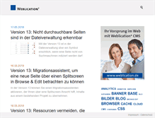 Tablet Screenshot of devblog.weblication.de